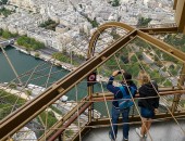 Visitors at the top