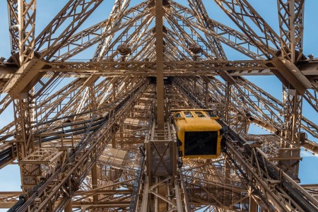 View of the Duo elevator leading to the top